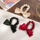 Bow Fabric Hair Tie / Set