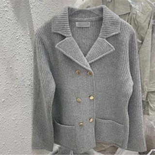 Double Breasted Long-sleeve Cardigan