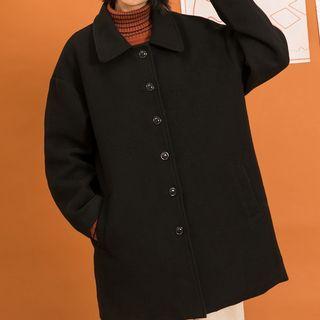 Fleece-lined Single Breast Coat