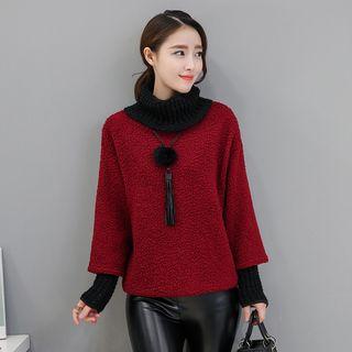 Fleece Mock Two Piece Pullover