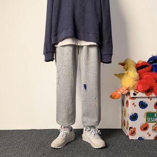 Splash Print Harem Sweatpants