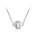 Simple And Fashion Aries Round Necklace Silver - One Size