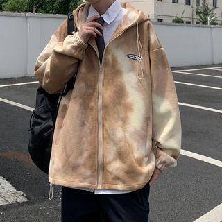 Zipped Tie Dye Hoodie