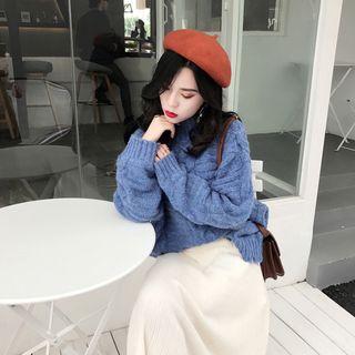 Set: Sweater + Midi A-line Skirt