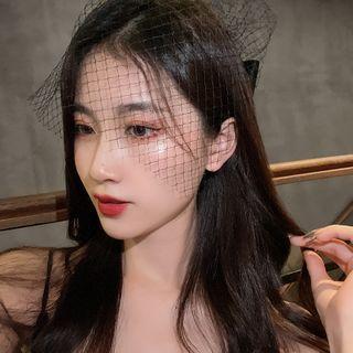 Mesh Bow Hair Clip 1 Pc - Mesh Bow Hair Clip - Black - One Size