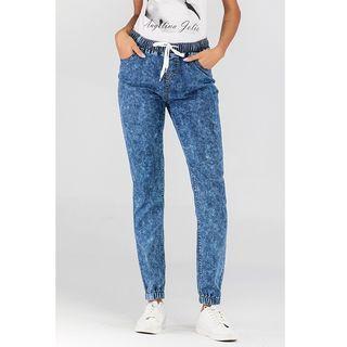 Drawstring Jeans / Denim Shorts