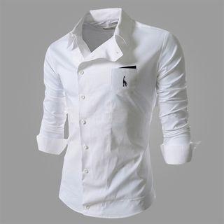 Long-sleeve Side Button Shirt