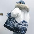Fluffy Trim Hooded Zip Jacket (various Designs)