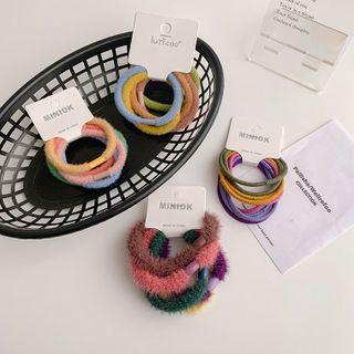 Set Of 5: Flannel Hair Tie