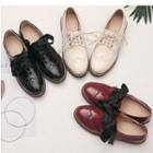 Faux Leather Wing-tip Oxfords