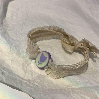 Lace Hair Tie Ivory - One Size