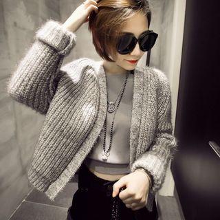 Loose-fit Cropped Cardigan