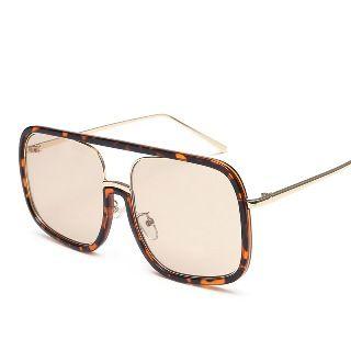 Double-bridge Square Sunglasses