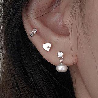 Rhinestone / Faux Pearl Dangle Earring (various Designs)