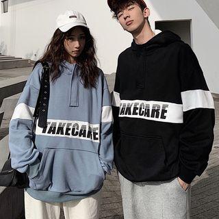 Couple Matching Letter Overhead Jacket