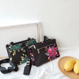 Nylon Printed Crossbody Beg