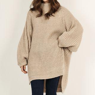 Mock-neck Oversized Sweater