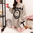 Loose-fit Smiley Face Sweater