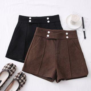 Details High-waist Wool Shorts