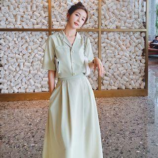 Set : Cropped Top + Maxi Skirt