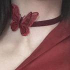 Lace Butterfly Choker D43a - One Size