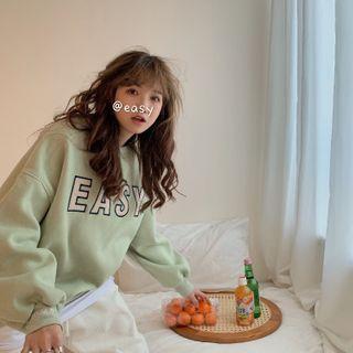 Oversized Lettering Sweater