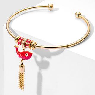 Fish Open Bangle Gold - One Size