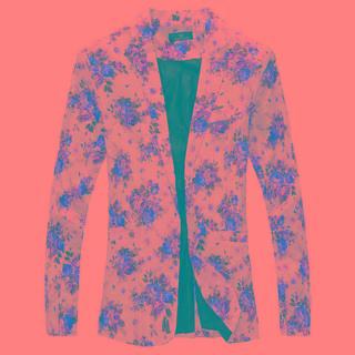 Floral Button-up Blazer