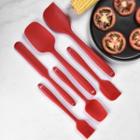 Set: Silicone Spatula + Cooking Oil Brush Set Of 6 - One Size