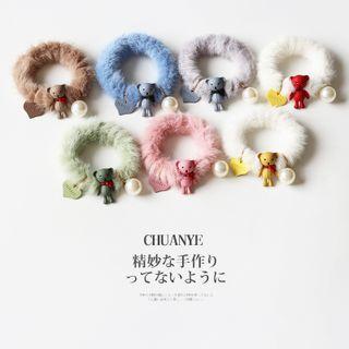 Bear Fluffy Hair Tie