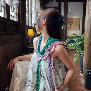 Layered Knit Scarf
