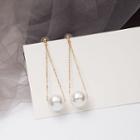 Faux Pearl Dangle Earring 1 Pair - E2586 - As Shown In Figure - One Size