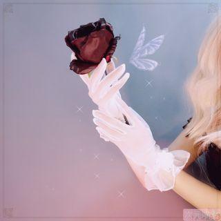 Lace Gloves White - One Size