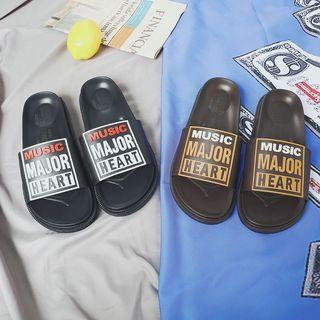Lettering Slide Slipper