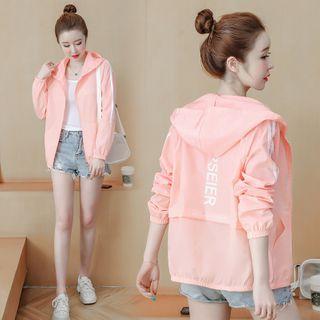 Lettering Hood Light Jacket