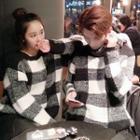 Couple Matching Plaid Sweater