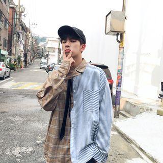 Patchwork Loose-fit Shirt