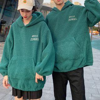 Couple Matching Embroidered Hoodie / Embroidered Zip Jacket