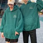Couple Matching Embroidered Hoodie / Embroidered Zip Jacket