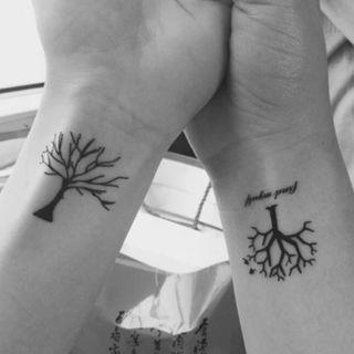 Tree Print Waterproof Temporary Tattoo One Piece - One Size