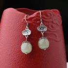 Faux Gemstone Sterling Silver Dangle Earring 1 Pair - Silver - One Size