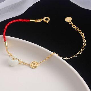 Jade Bracelet Silver - One Size