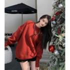 Chained Sweater Red - One Size