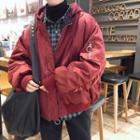 Fleece Hooded Padded Jacket