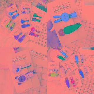 Cartoon Hair Clip Set (various Designs)