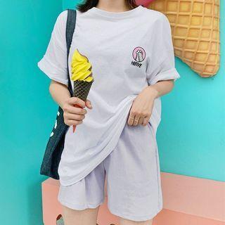 Embroidery Loose Cotton T-shirt