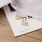 Glaze Triangle Earring 1 Pair - E2583 - As Shown In Figure - One Size