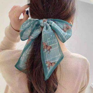 Horse Print Fabric Hair Tie
