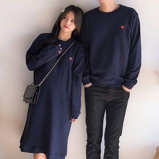 Couple Matching Heart Pullover / Pullover Dress