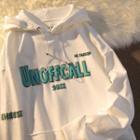 Long-sleeve Lettering Drawstring Hoodie